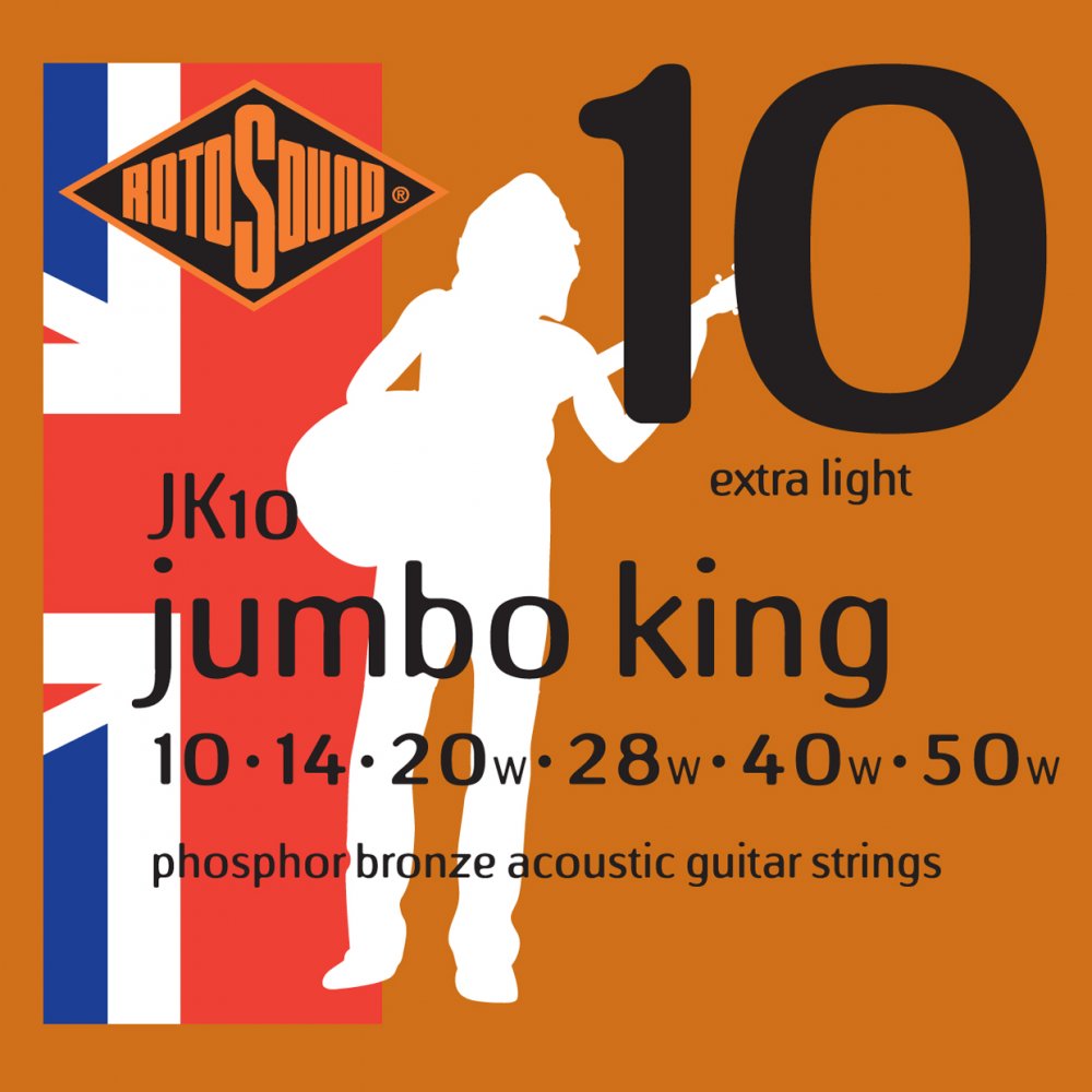 Rotosound JK10 Acoustic Guitar Strings 10-50