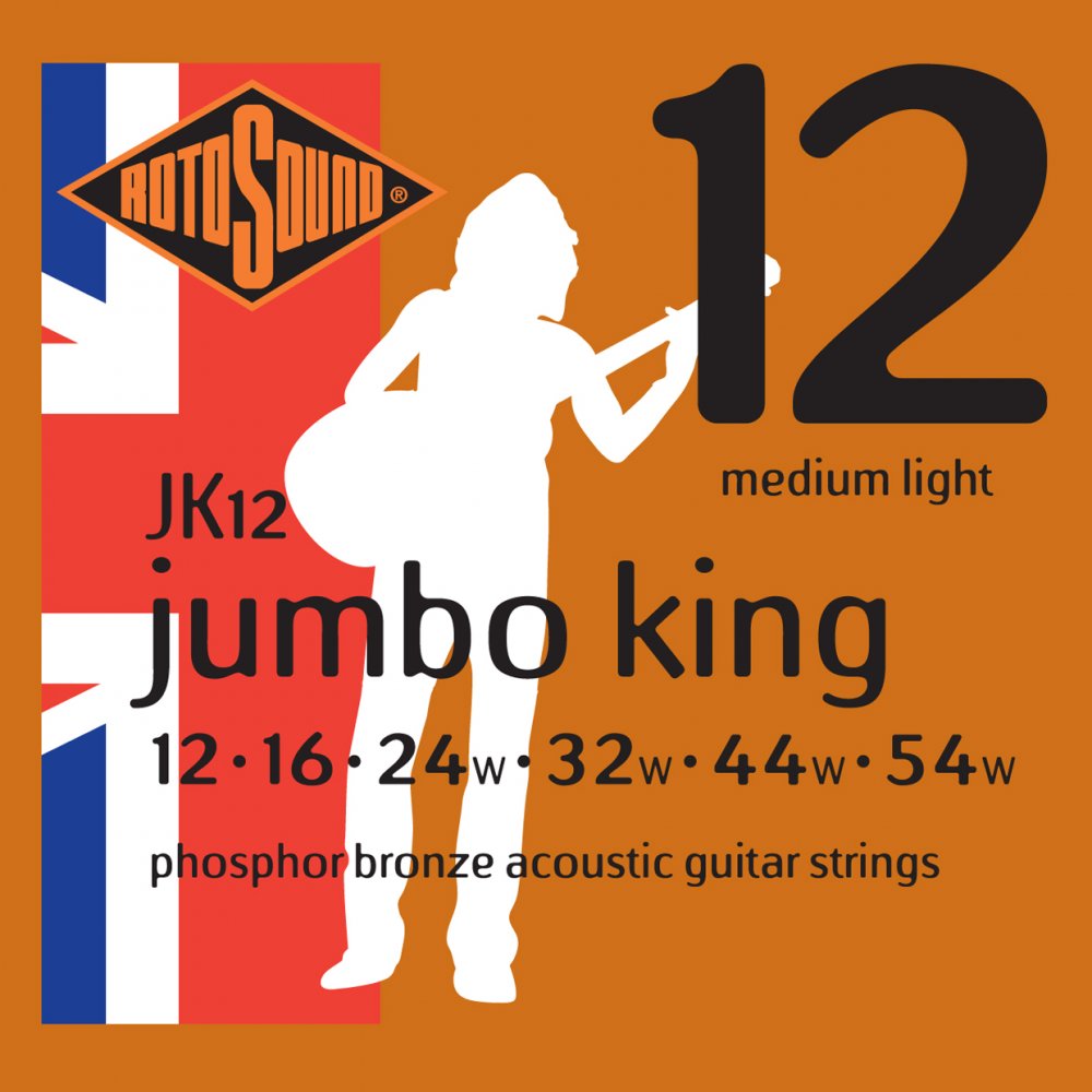 Rotosound JK12 Acoustic Guitar Strings 12-54