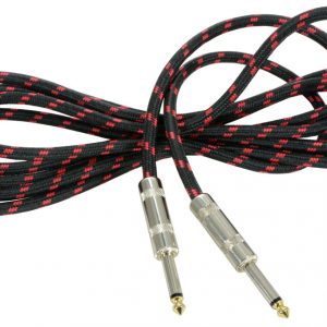 Chord Braided Guitar Cable 3 Metre Black/Red