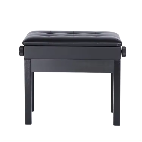 Trax Deluxe Adjustable Piano Stool Black