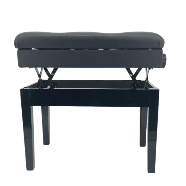 Trax Deluxe Adjustable Piano Stool Black