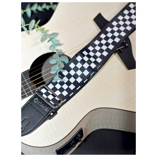 Chord Deluxe Printed Design Guitar Straps Two Tone