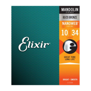 Elixir 11500 Nanoweb Mandolin Strings 80/20 Bronze Light 10-34