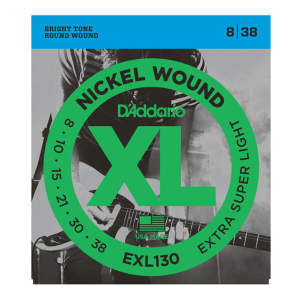 Daddario EXL130 Nickel Wound Extra Super Light 08-38