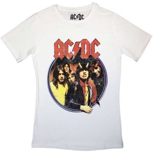 AC/DC Ladies T Shirt Highway to Hell Circle