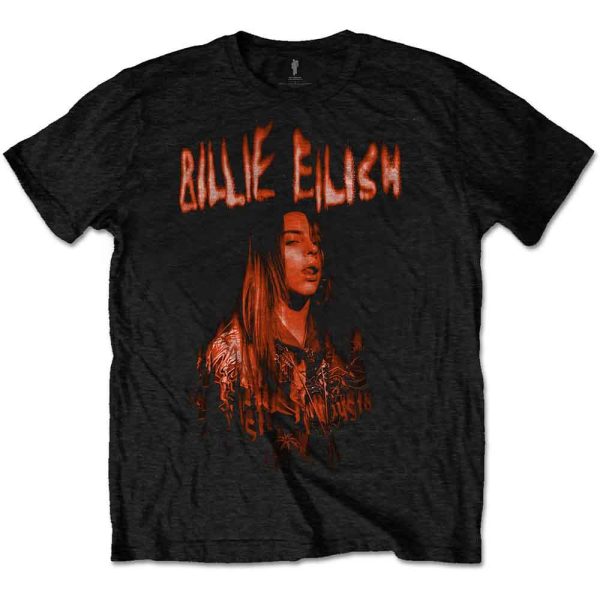 Billie Eilish Unisex T Shirt Spooky Logo Large