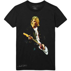 Kurt Cobain Unisex T Shirt Guitar Photo Colour