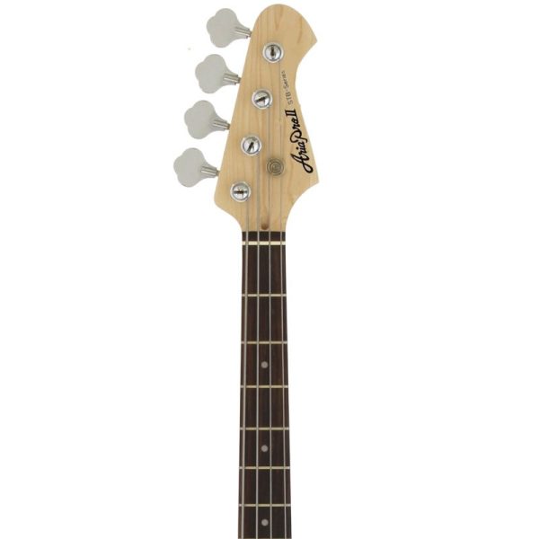 Aria STB P Bass Guitar White with Black Pickguard