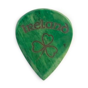 Ireland Shamrock Green Bone Guitar Pick