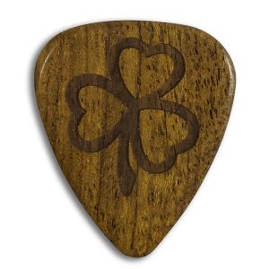 Lucky Irish Shamrock Wooden Plectrum