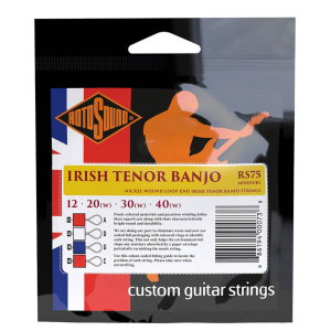 Rotosound RS75 Tenor Banjo String Set Nickel Wound Loop End 12-40