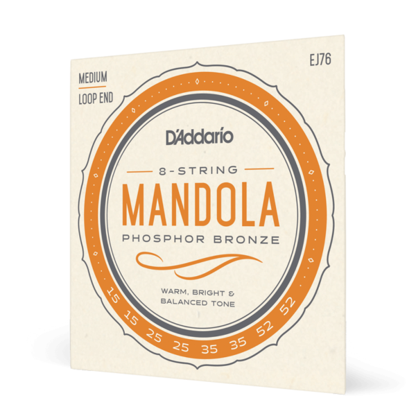 Daddario EJ76 Phosphor Bronze Mandola Strings Medium 15-52