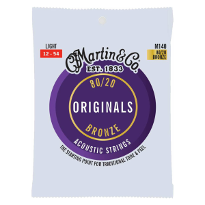 Martin M140 Original 80/20 Acoustic Strings 12-54