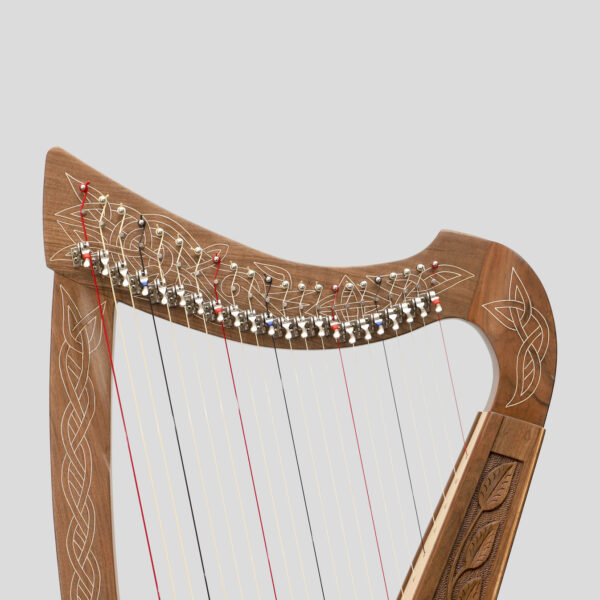 Heartland 22 String Boru Harp Walnut