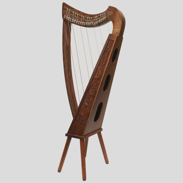 Heartland 22 String Boru Harp Rosewood