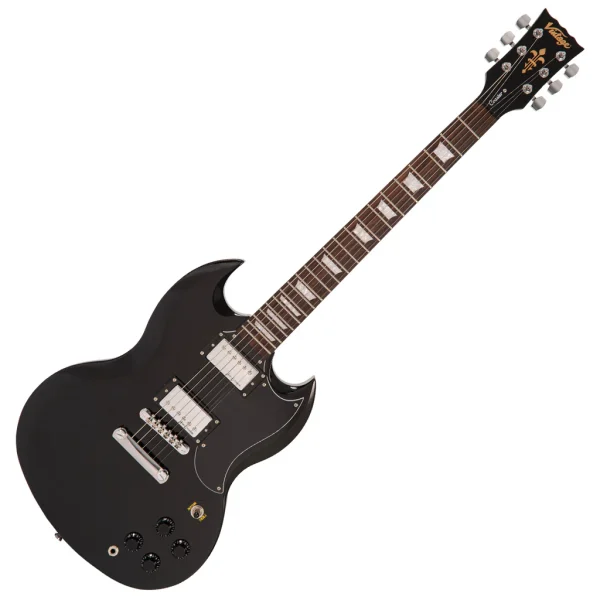 Vintage V69 Coaster Series Electric Guitar Boulevard Black