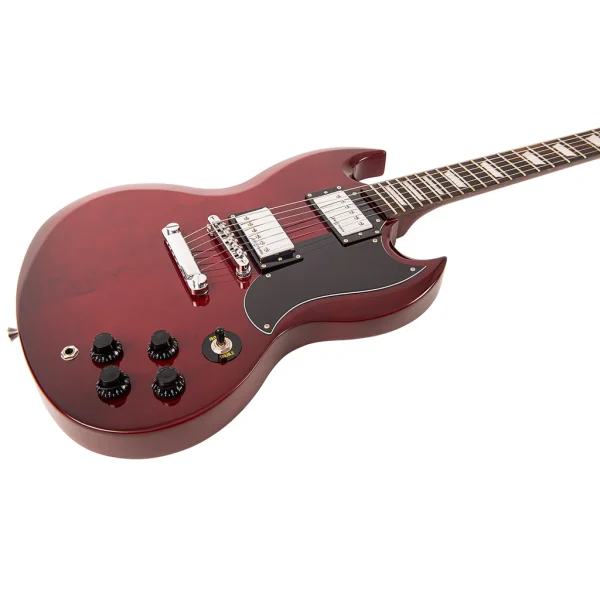 Vintage V69 Coaster Series Electric Guitar Cherry Red