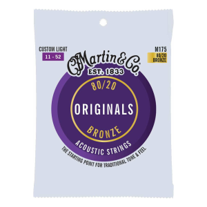 Martin M175 Original 80/20 Acoustic Strings 11-52