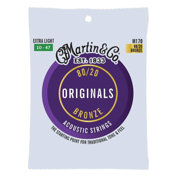 Martin M170 Original 80/20 Acoustic Strings 10-47