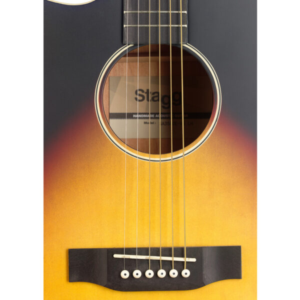 Stagg SA35 ACE-VS LH Auditorium Electro Acoustic Guitar Left Handed Sunburst