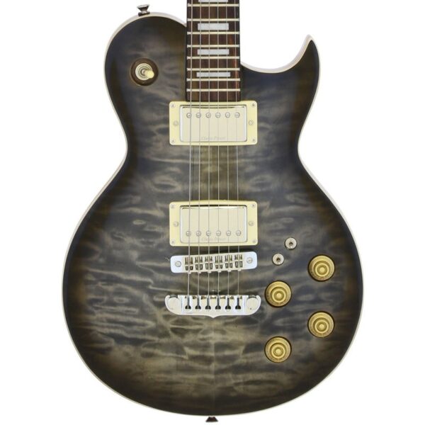 Aria PE480 Electric Guitar See Through Black Burst