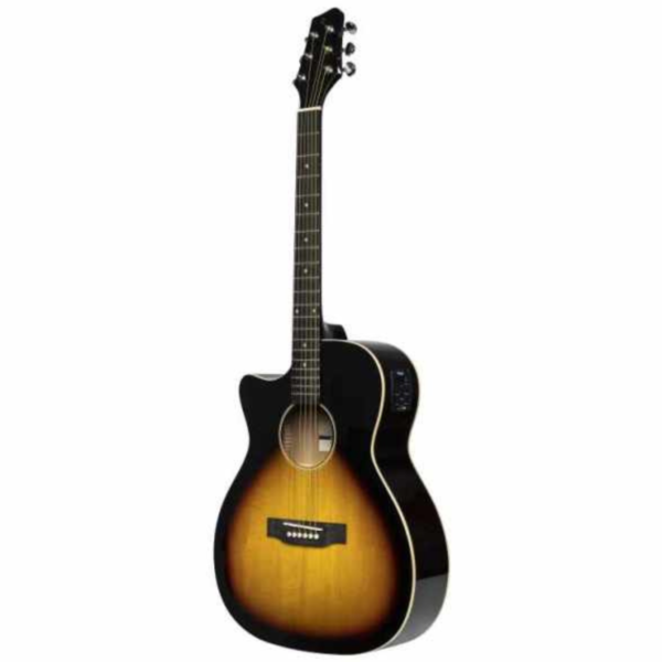 Stagg SA35 ACE-VS LH Auditorium Electro Acoustic Guitar Left Handed Sunburst