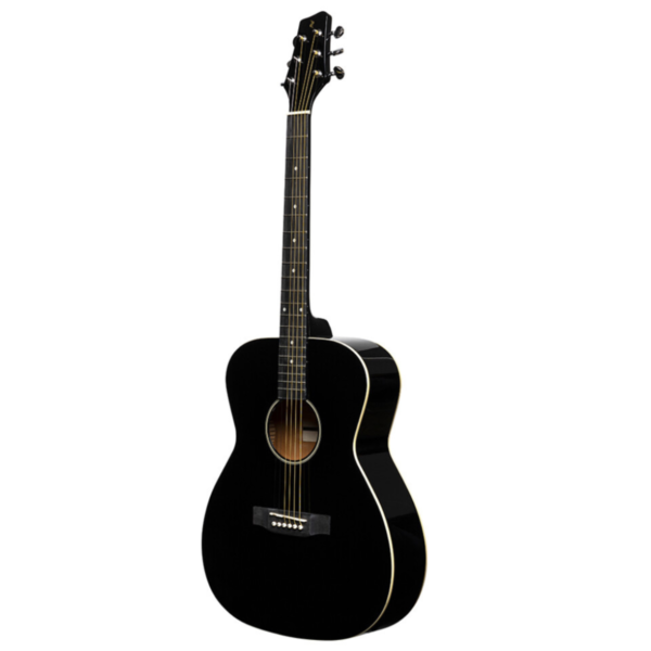 Stagg SA35A−BK-LH Grand Auditorium Acoustic Guitar Left Handed Black