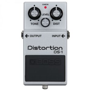 Boss DS1-WH Distortion Pedal Limited Edition Metallic White