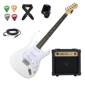 Trax ST1 Electric Guitar Pack White