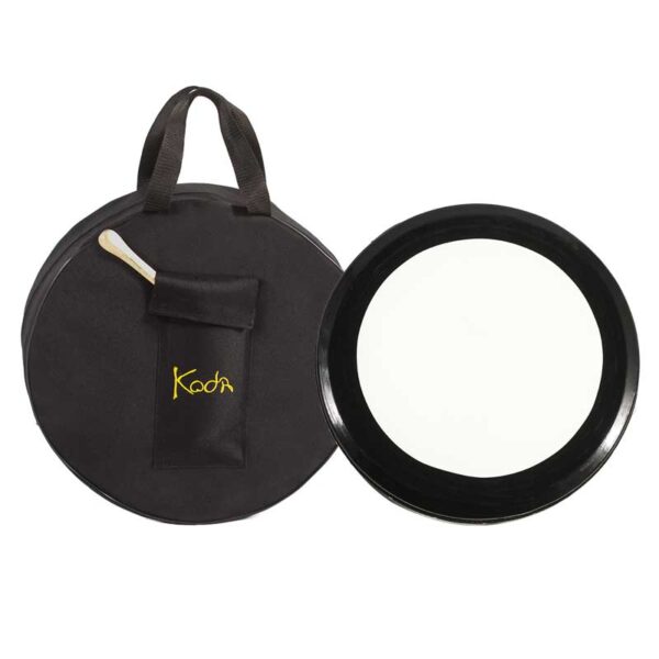 Koda Bodhran 16″x4″ Solid Wooden Black Frame with Bag & Beater