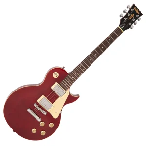 Vintage V10 Coaster Series Electric Guitar Wine Red