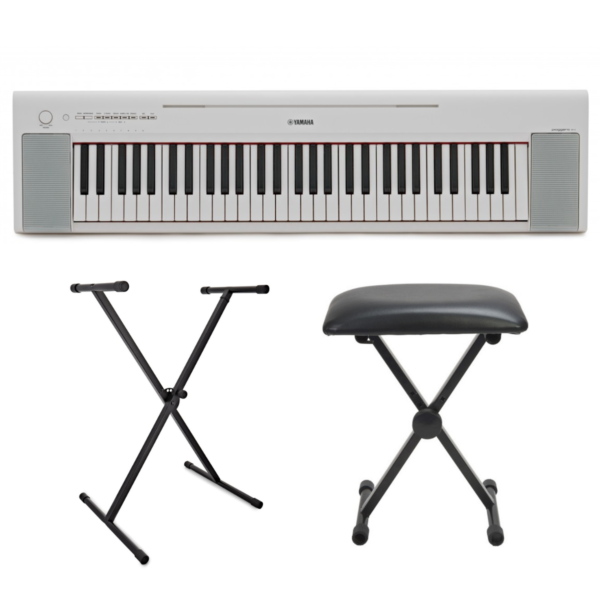 Yamaha Piaggero NP15 Portable Digital Piano White Bundle