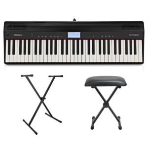 Roland Go Piano 61 Key Digital Piano Black Bundle