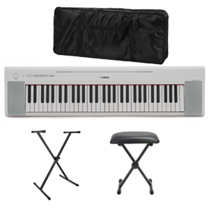 Yamaha Piaggero NP15 Portable Digital Piano White Deluxe Bundle