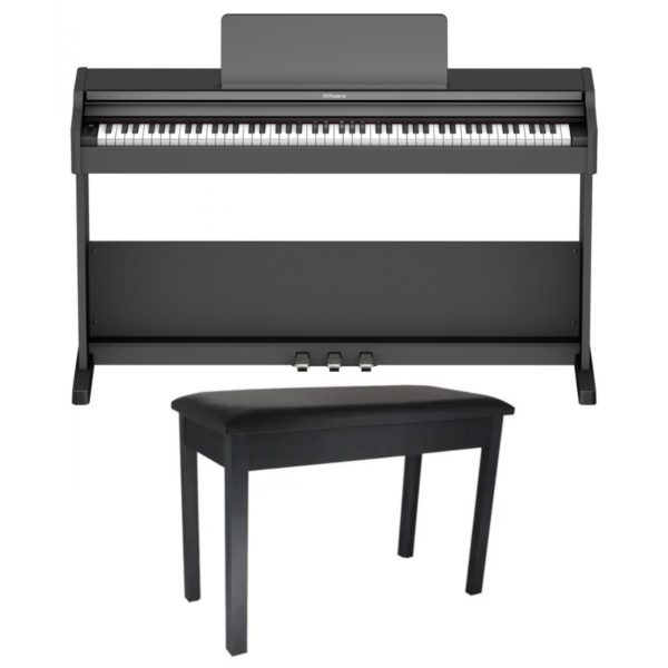 Roland RP107 Digital Piano Black Bundle